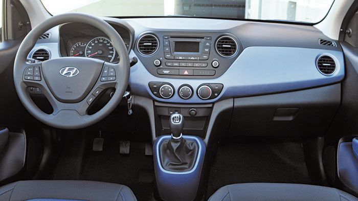 Ποιοτικό και μοντέρνο το εσωτερικό του νέου Hyundai i10, που διακρίνεται για την πρακτικότητά του.